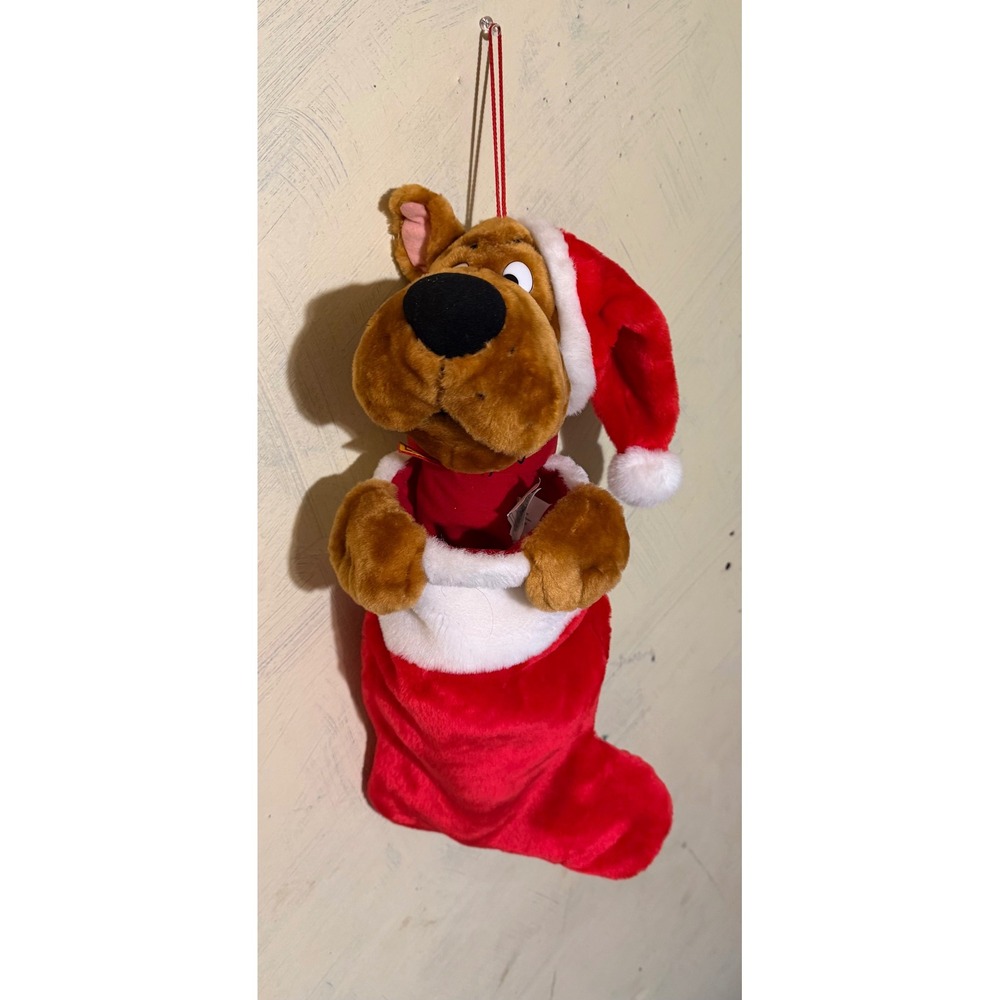 Scooby-Doo sings Plush  Christmas Stocking Cartoon Network Santa Hat Holiday